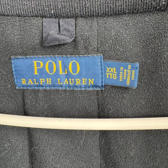 Polo Ralph Lauren Four Seasons Full Zip Bomber Jacket Mens XXL Navy Blue Hooded - Picture 8 of 16